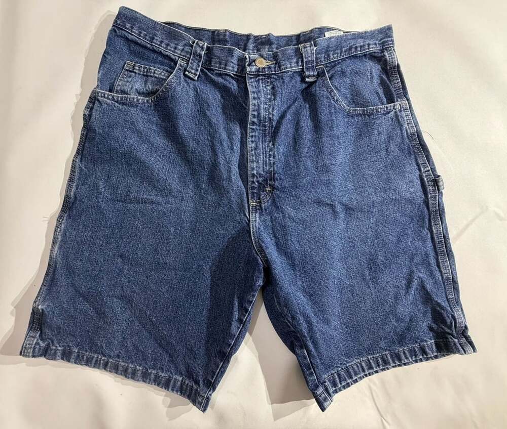 Wrangler Carpenter Denim Shorts Mens W38 Blue Jean Workwear